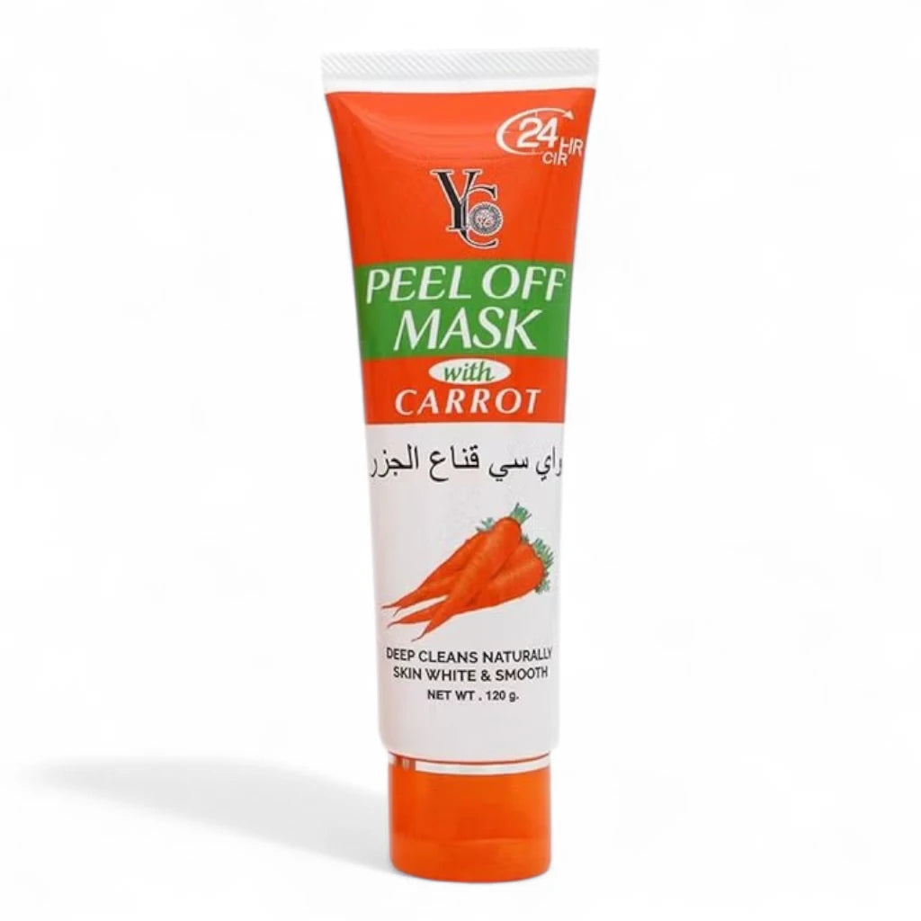 Yong Chin Carrot Peel Off Mask 120g – Deep Cleansing Facial Mask with Antioxidants | Fights Dark Spots & Fine Wrinkles | for All Skin Types - Damoo