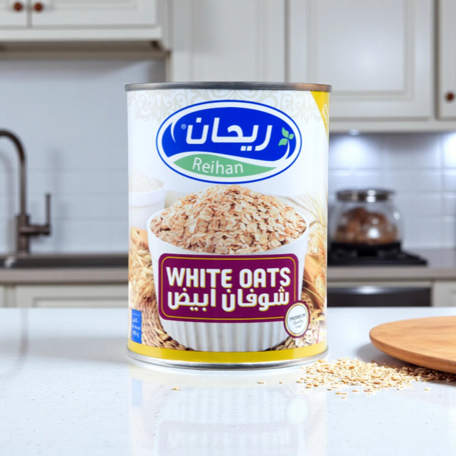 Reihan White Oats – 400g | 100% Natural | High-Fiber Wholegrain | Ideal for Breakfast, Baking & Smoothies - Damoo