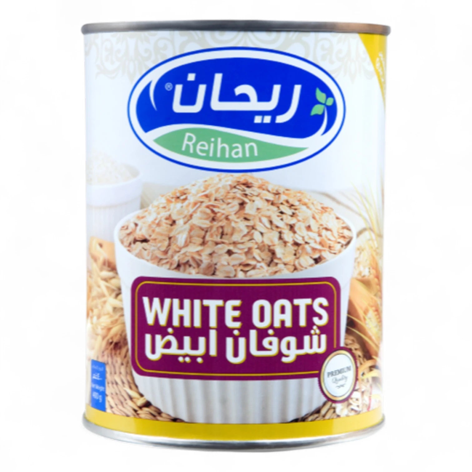 Reihan White Oats – 400g | 100% Natural | High-Fiber Wholegrain | Ideal for Breakfast, Baking & Smoothies - Damoo