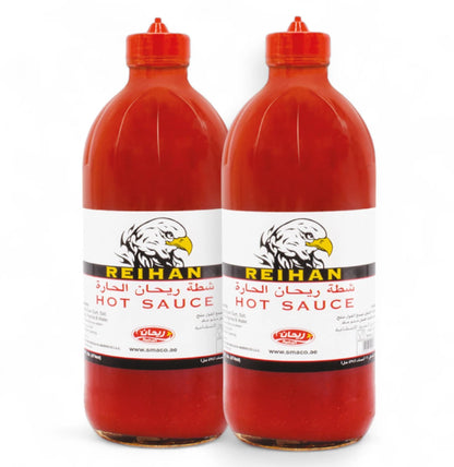 Reihan Hot Sauce – Pack of 2 (2 x 474ml) | Premium Spicy Condiment for Fiery Flavor Lovers - Damoo