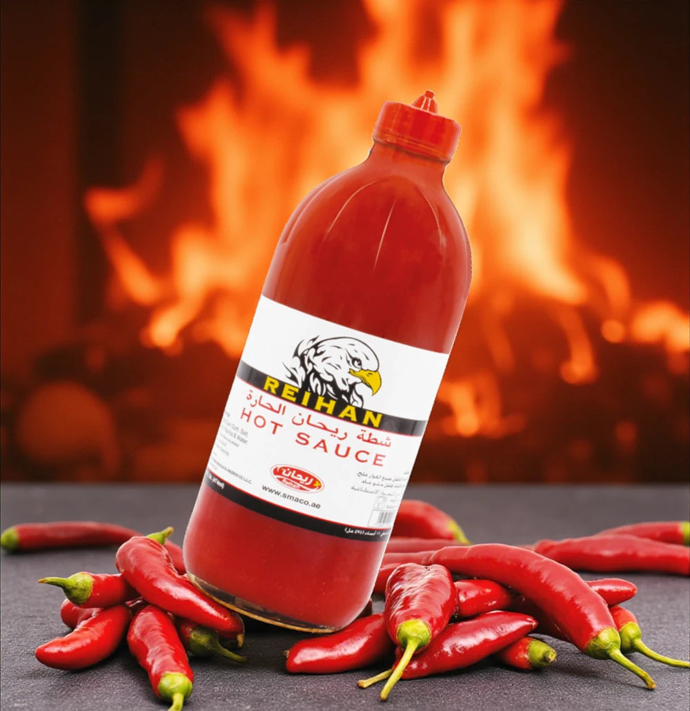 Reihan Hot Sauce – Pack of 2 (2 x 474ml) | Premium Spicy Condiment for Fiery Flavor Lovers - Damoo
