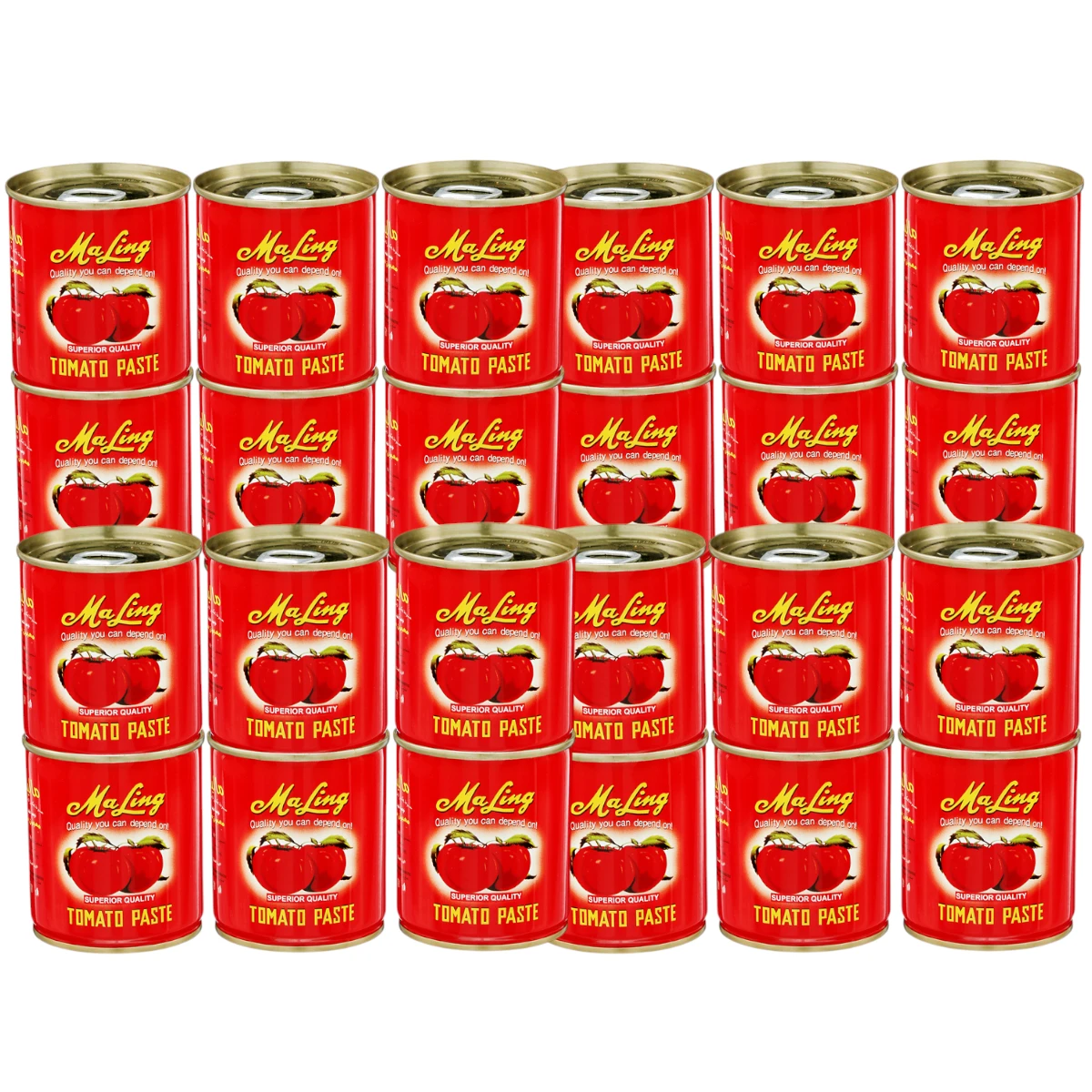 Maling Tomato Paste 25 x 70g – Thick & Rich | No Artificial Colors | Sun-Ripened Tomatoes | Bulk Pack for Cooking & Catering - Damoo