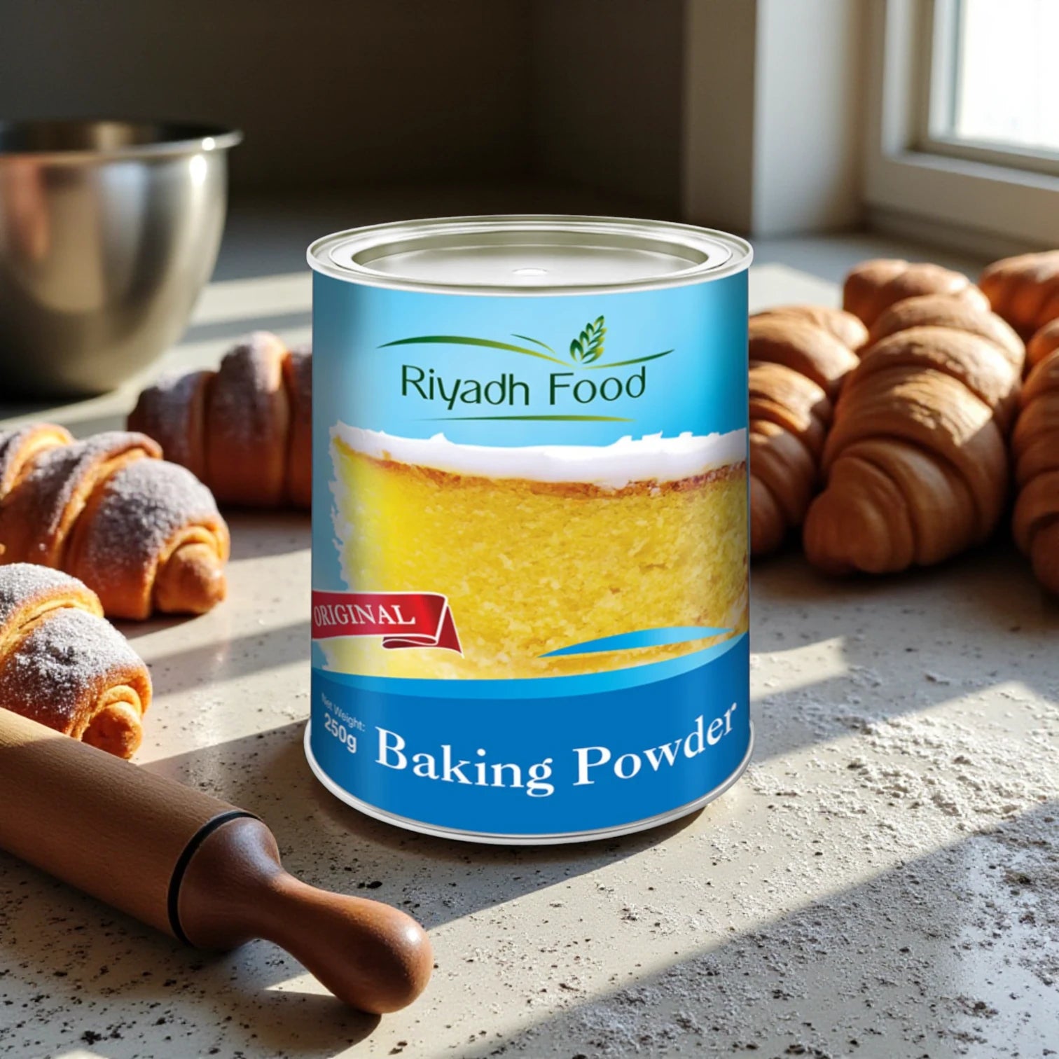 Riyadh Food Baking Powder – 100g x Pack of 6 | Premium Leavening Agent | Perfect for Cakes, Breads, Cookies & More - Damoo