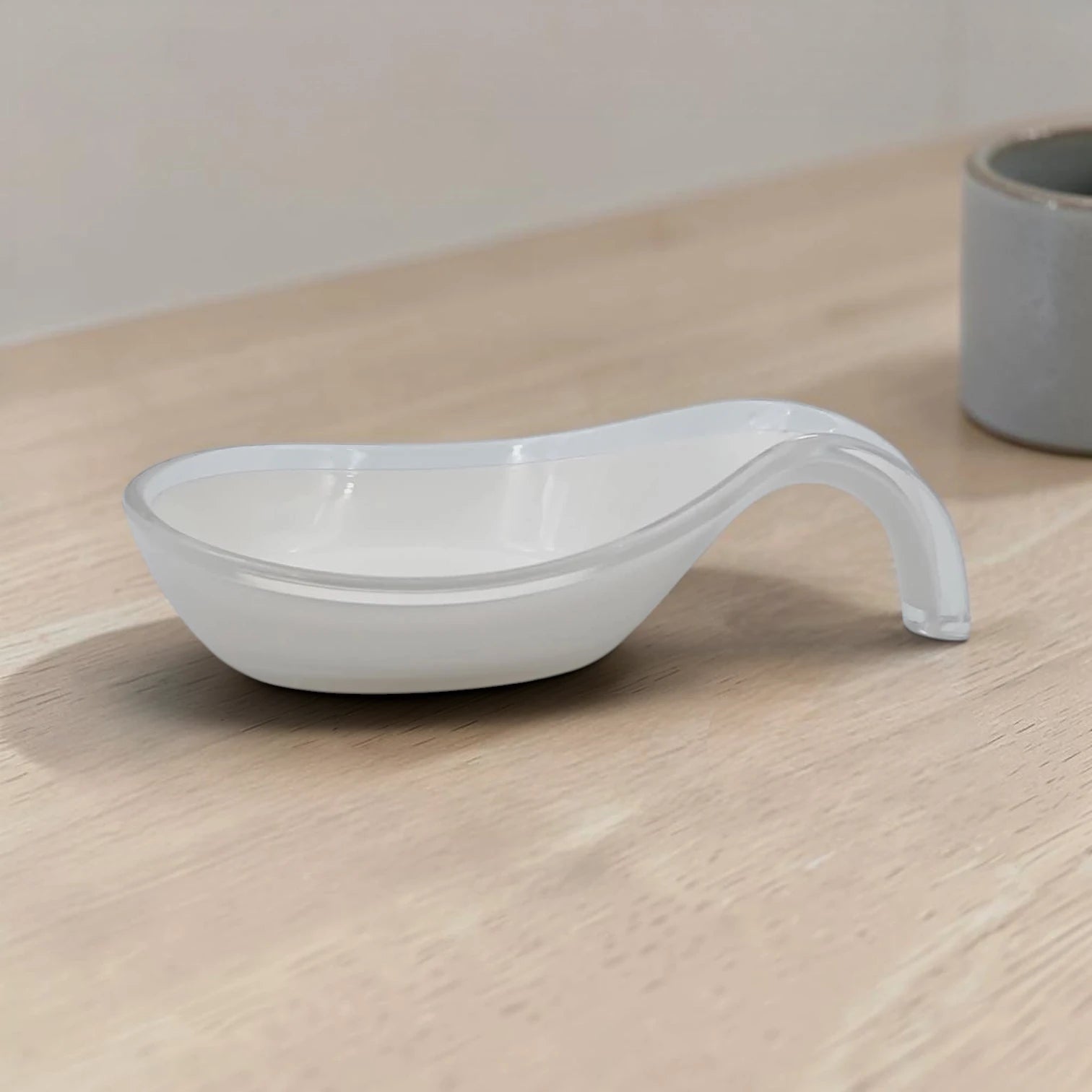 Kitchen Spoon Rest Holder, Heat Resistant Utensil Rest for Cooking Spoons Ladles Spatulas, Countertop Drip Tray, Available in Black and White - Damoo