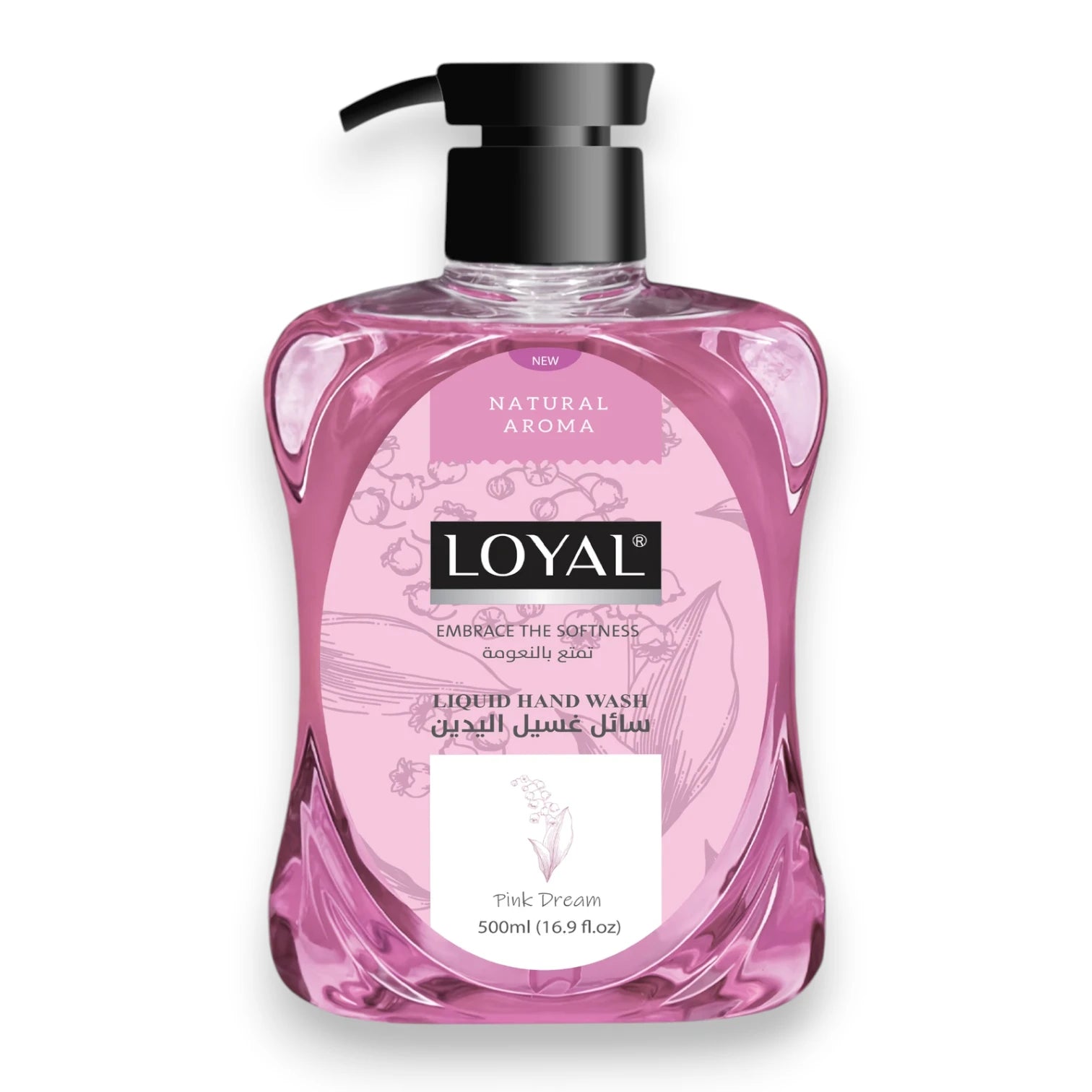 LOYAL Liquid Hand Wash 500ml – Pink Dream Scent, Moisturizing Gentle Hand Soap with Pump Dispenser for Daily Use - Damoo