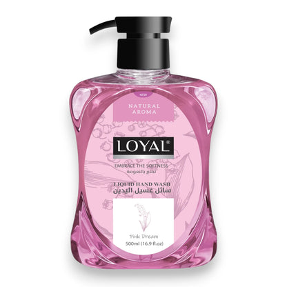 LOYAL Liquid Hand Wash 500ml – Pink Dream Scent, Moisturizing Gentle Hand Soap with Pump Dispenser for Daily Use - Damoo