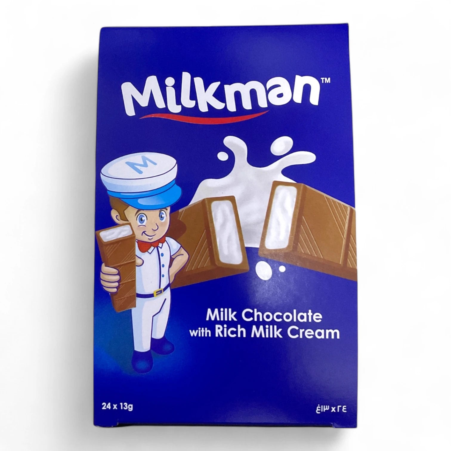 Milkman Milk Chocolate Bars – 24 x 13g Individually Wrapped Treats with Rich Milk Cream Filling | Smooth & Creamy | Fun Snack for Kids & Adults - Damoo