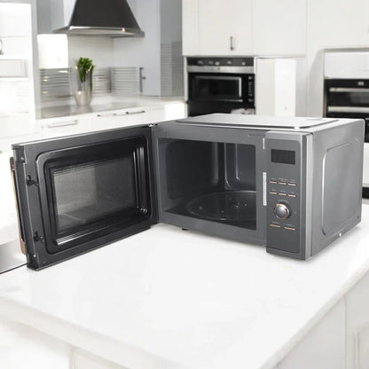 Sonashi 25L Digital Microwave Oven with Touch Control – SMO-925DG | 1000W Power, Grill Function, Child Safety Lock, Fast Heating & Defrost, 5 Power Levels, Pull Handle Door – Ideal for Home & Office Use (Black/White) - Damoo