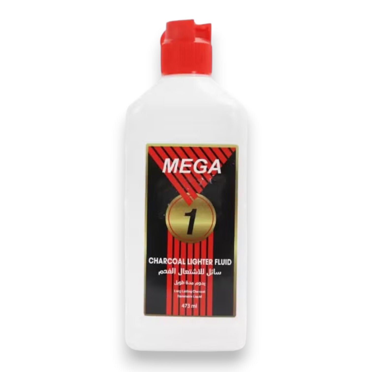 Mega Charcoal Lighter Fluid – Long Lasting Fire Starter for BBQ, Campfires & Fireplaces | Odorless, Smokeless, Safe Bottle Packaging – 473ml - Damoo