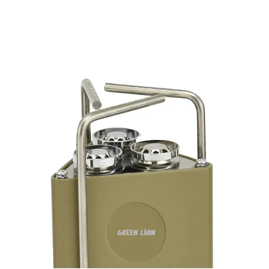 Green Lion 3-Burner Foldable Camping Stove – 8000W Heating Power, 15 kg Max Load, Flame Control, Portable Outdoor Cooking Cooker