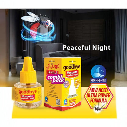 Dutch & Habro Goodbye Mosquito Repellent Liquid 45ml – Advanced Ultra Power Formula | DEET-Free, Odorless, Long-Lasting Insect Protection - Damoo