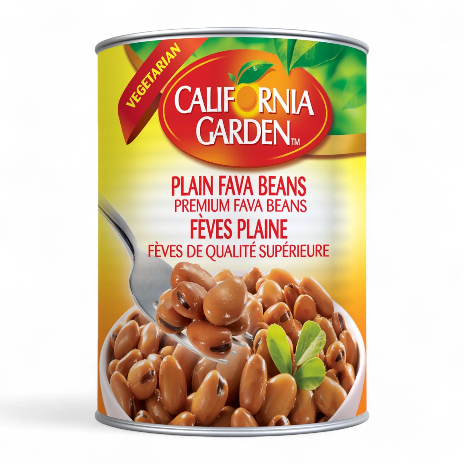 California Garden Premium Fava Beans (Plain Medammes) – Ready-to-Eat Canned Foul | Halal, Vegetarian, Low Fat, Allergen-Free - Damoo