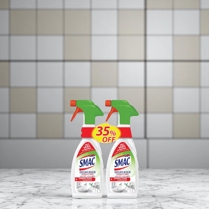 SMAC Express Degreaser Disinfectant Pack of 2, 650ml Each | Powerful Grease & Germ Removal | Multi-Surface Cleaner - Damoo