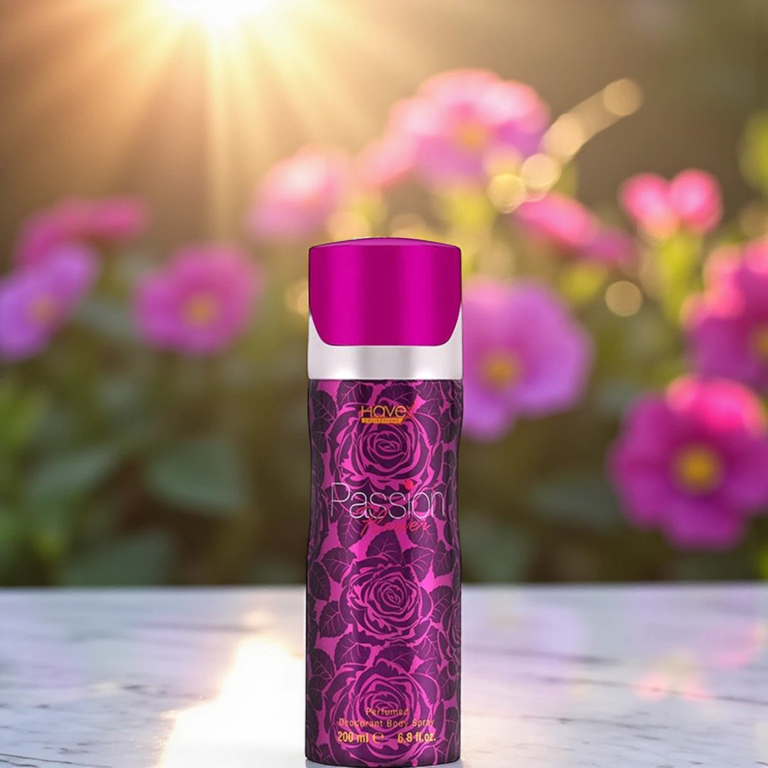 HaveX Passion Flower Perfumed Deodorant Body Spray for Women – Long-Lasting Fresh Floral Scent, 200ml - Damoo
