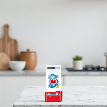 OMO Semi-Automatic Powder Laundry Detergent 10kg | Deep Cleaning Formula with Refreshing Lemon Fragrance | Powerful Stain Removal for Clothes - Damoo