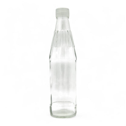 1 Liter Clear Glass Bottle – Reusable Beverage Container for Water, Juice, Oil, or Kombucha - Damoo