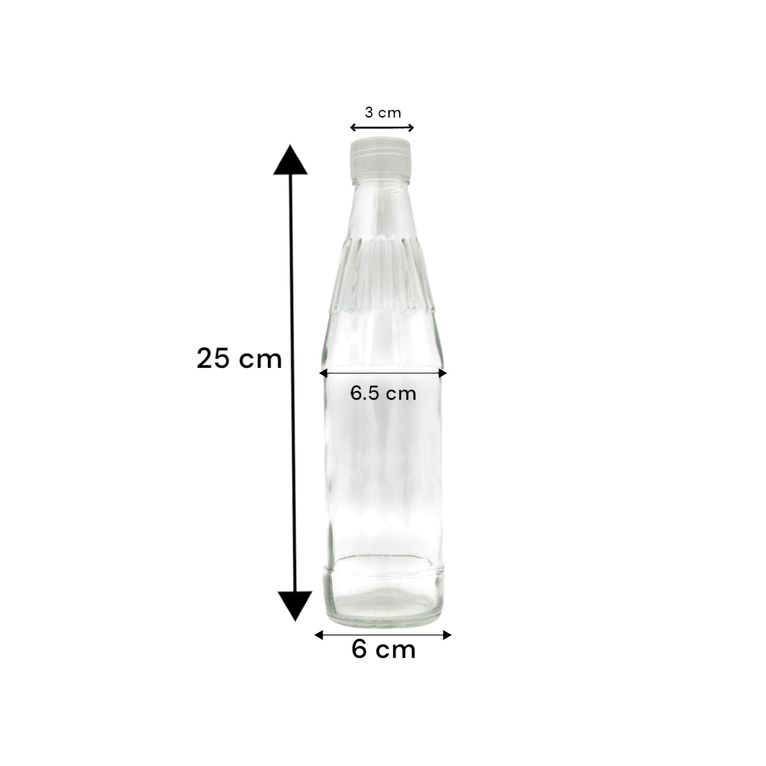 1 Liter Clear Glass Bottle – Reusable Beverage Container for Water, Juice, Oil, or Kombucha - Damoo