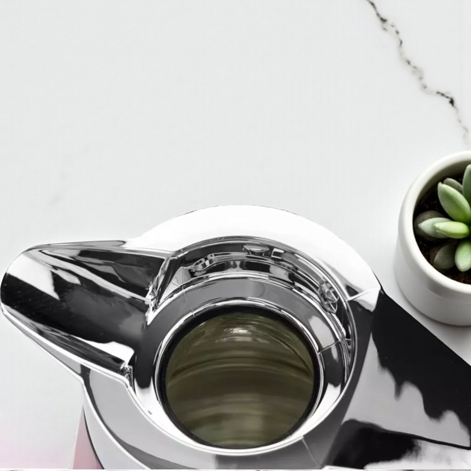 Emsa Cone Thermal Jug Swirl 1.5 L – Metallic Purple | Premium German-Made Vacuum Flask with Glass Liner for Hot & Cold Drinks - Damoo