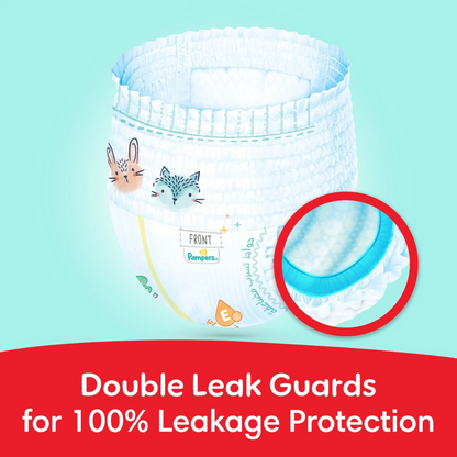 Pampers Premium Care Pants Diapers – Size 4 (9–14kg), 50 Count Mega Pack | Aloe Vera & Vitamin E | Soft Fit & 100% Leakage Protection - Damoo