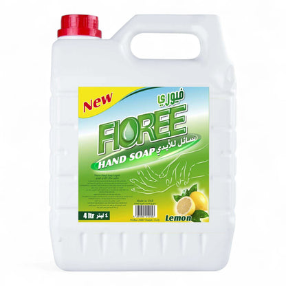 Fioree Lemon Hand Soap – 4L – Antibacterial Liquid Hand Wash for Clean & Moisturized Hands – Ideal for Home & Commercial Use - Damoo
