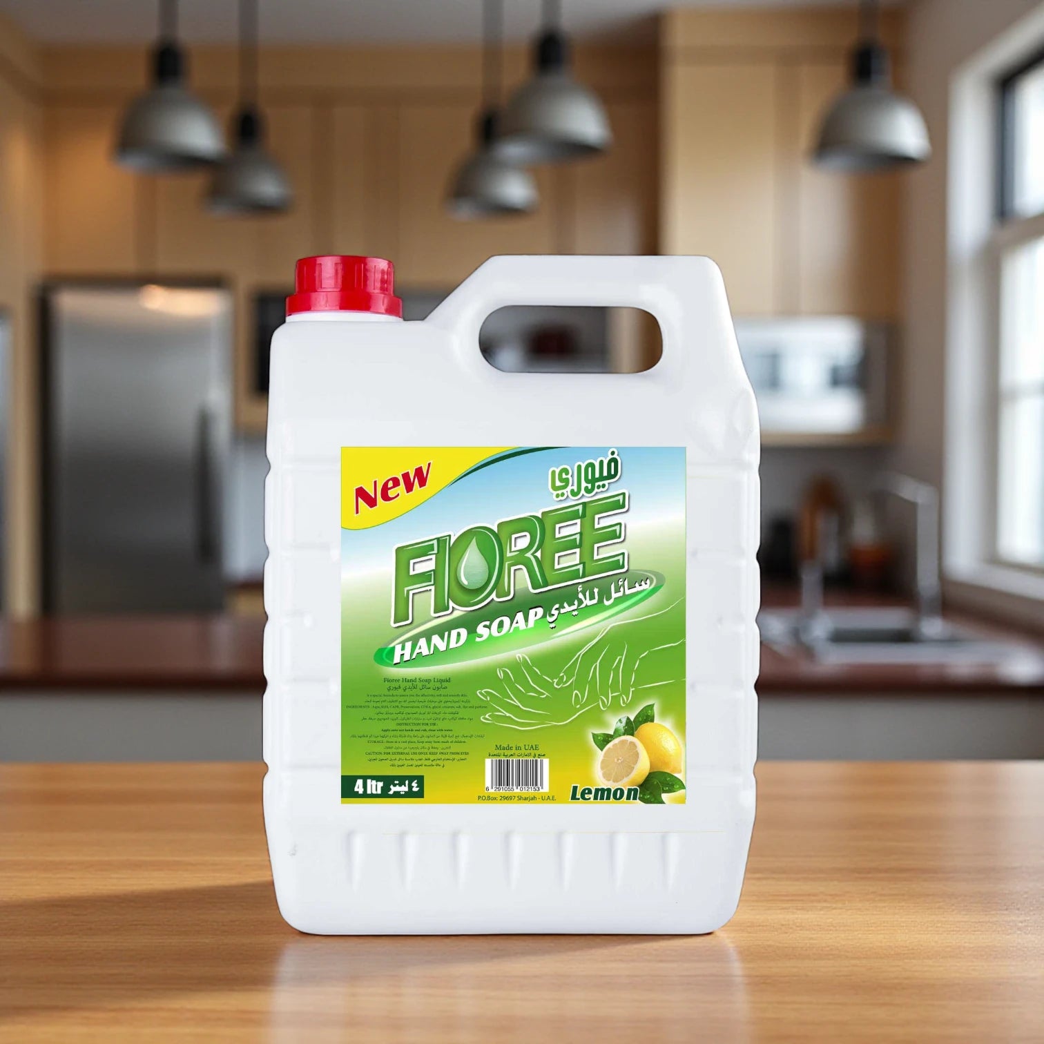 Fioree Lemon Hand Soap – 4L – Antibacterial Liquid Hand Wash for Clean & Moisturized Hands – Ideal for Home & Commercial Use - Damoo