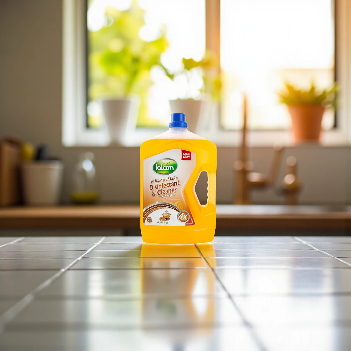 Falcon Disinfectant & Cleaner Oudh – Multi-Purpose Germ Killer, Odor Eliminator & Long-Lasting Fragrance – 3 Litres - Damoo