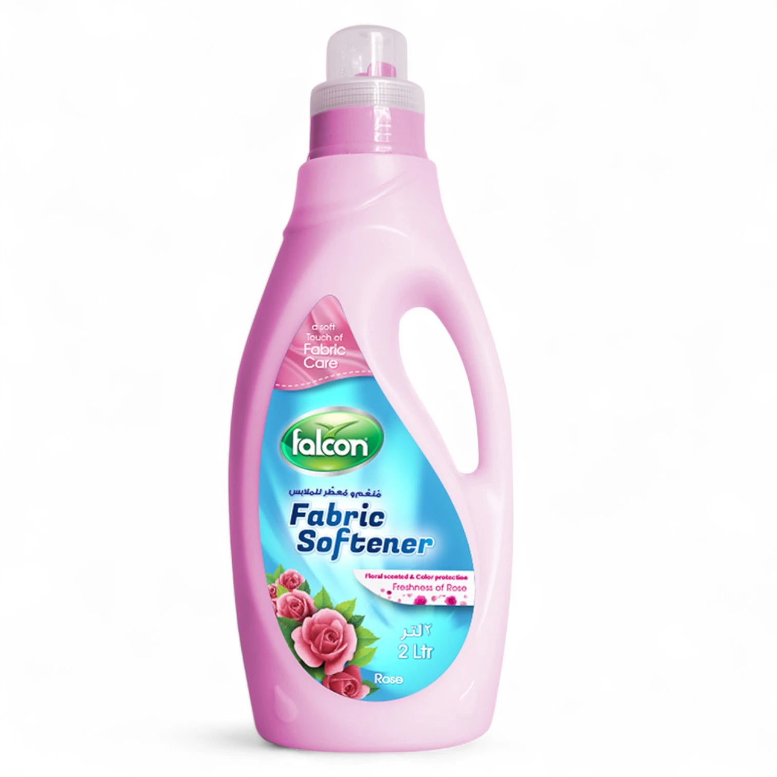 Falcon Fabric Softener Rose Scent 2L – Gentle Touch, Long-Lasting Freshness, Color Protection, Fabric Care - Damoo