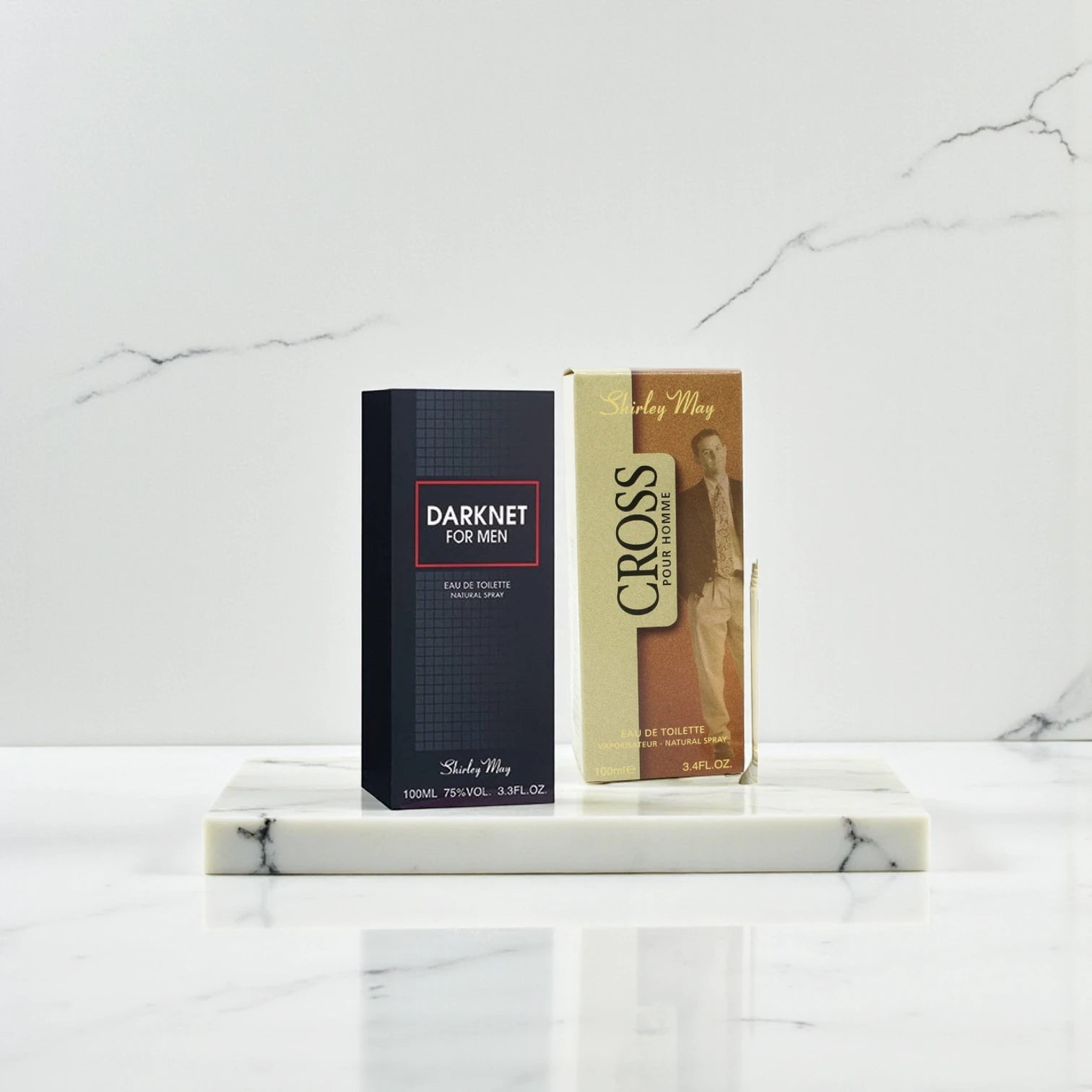 Shirley May Darknet Eau de Toilette for Men 100ml – Woody & Spicy Fragrance with Cedar, Vetiver, Sandalwood, Ginger & Musk – Special Offer - Damoo
