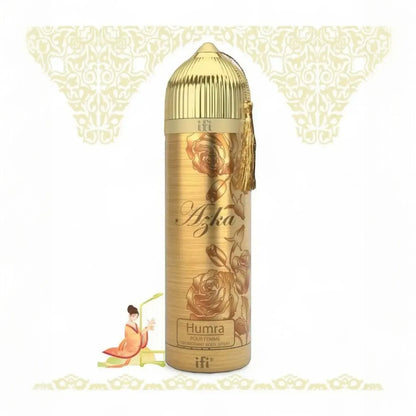 Azka Humra Pour Femme Deodorant Body Spray for Women – 200ml | Luxurious Floral Fragrance with Long-Lasting Freshness - Damoo