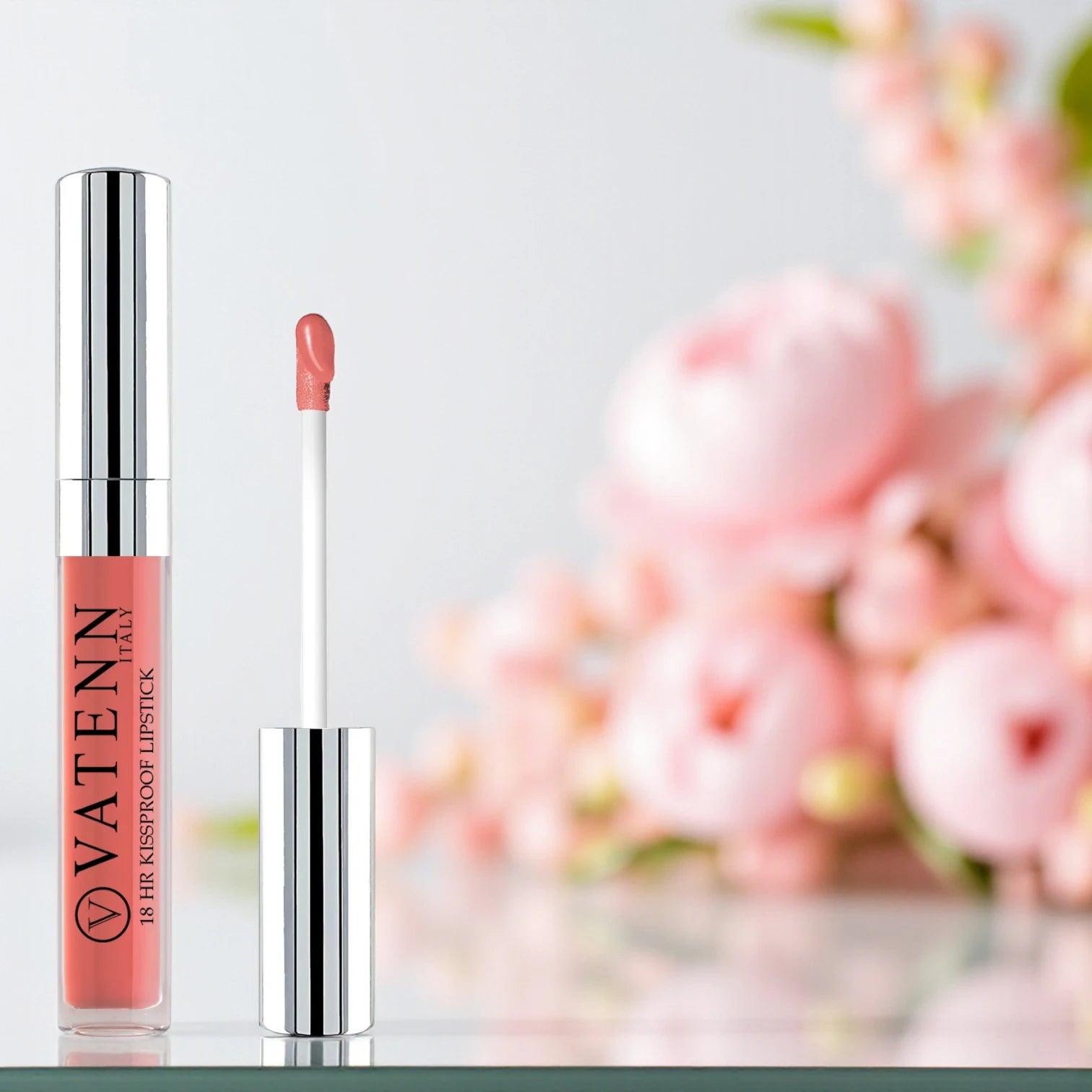 Vatenn 18Hrs Kissproof Liquid Lipstick – Shade 12 Soft Nude | Long-Lasting Transfer-Proof Matte Lip Color, Hydrating Honey Nectar Formula, Non-Drying & Highly Pigmented - Damoo