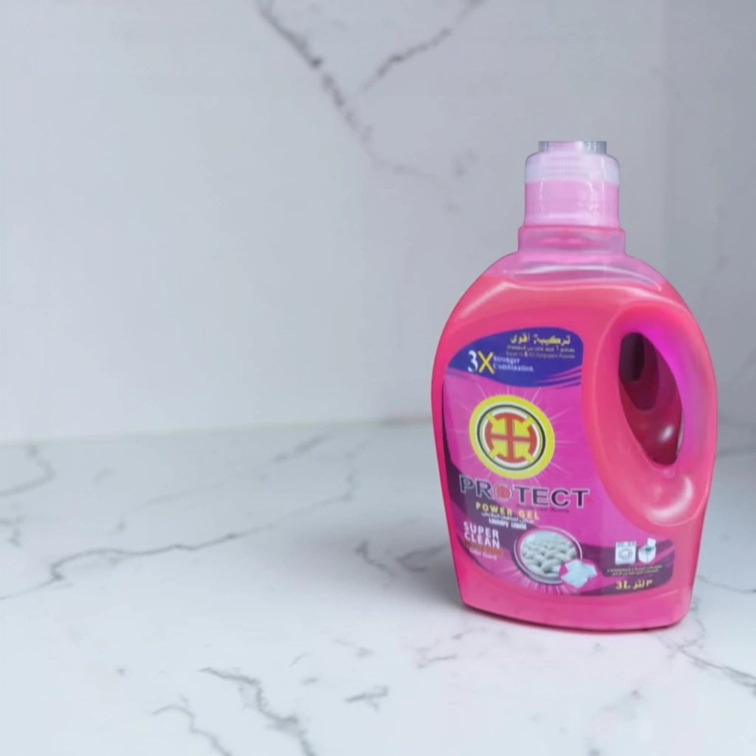 PROTECT Power Gel Laundry Liquid 3L – 3X Strong Cleaning Formula with Color Protection & Long-Lasting Freshness - Damoo