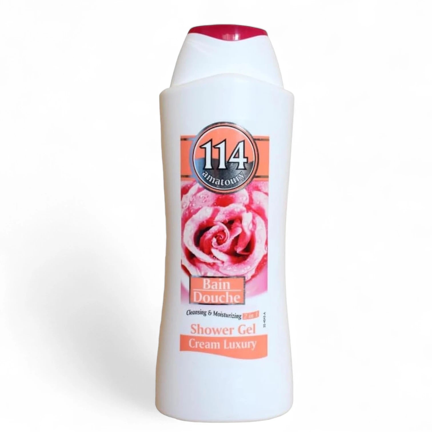 114 Amatoury Bain Douche Cream Luxury Shower Gel, 650ml | Rose Scented, Paraben-Free, Hydrating Body Wash for Dry & Sensitive Skin - Damoo