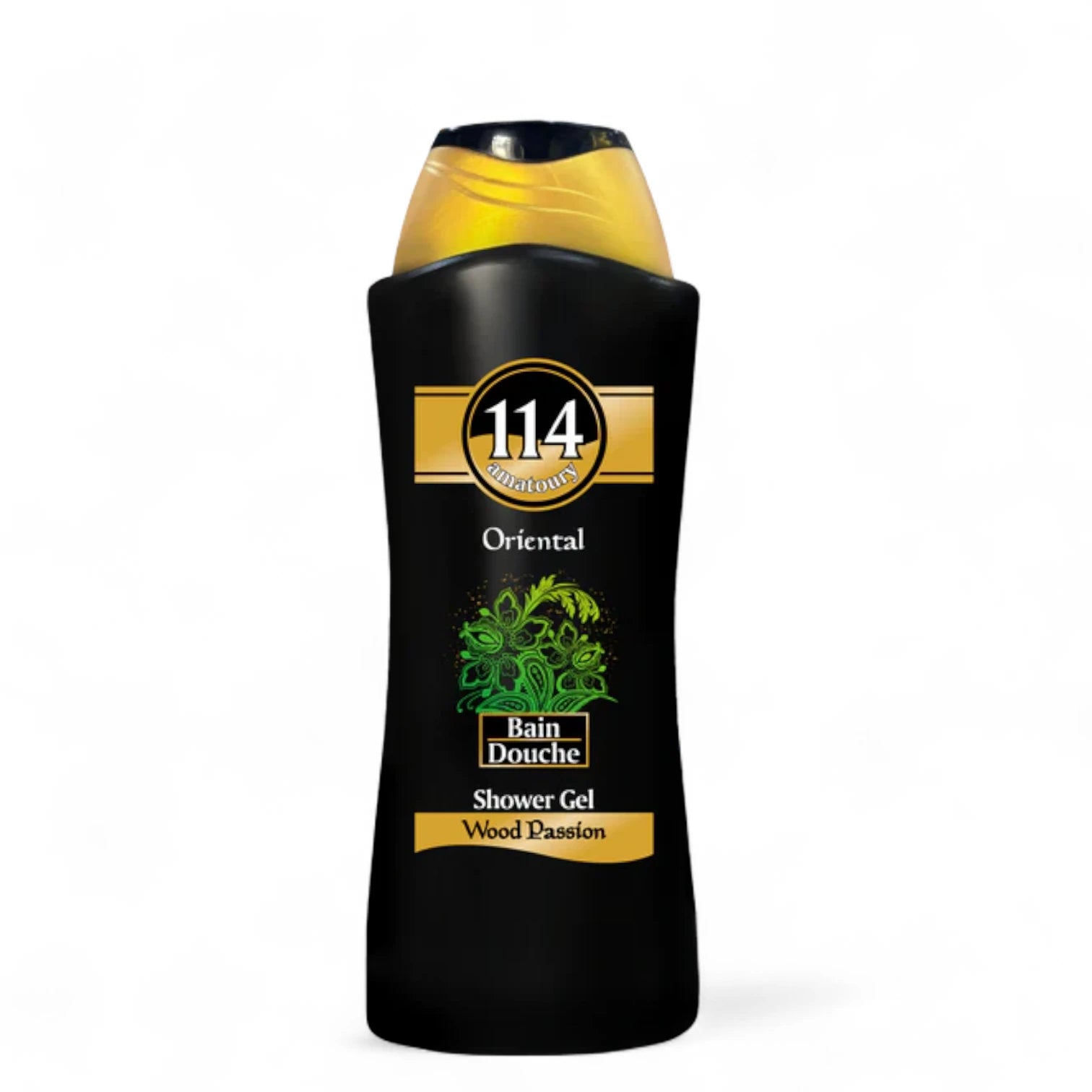 114 Amatoury Bain Douche Wood Passion Shower Gel – 650ML | Oriental Oud Fragrance | Natural Body Wash for All Skin Types | Deep Cleansing & Long-Lasting Scent - Damoo