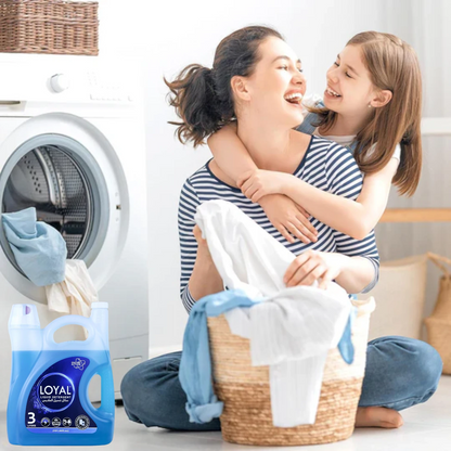 Loyal Liquid Laundry Detergent 3000 ML (60 Loads) – Enzyme Power for Tough Stains, Fabric Protection & Long-Lasting Freshness - Damoo