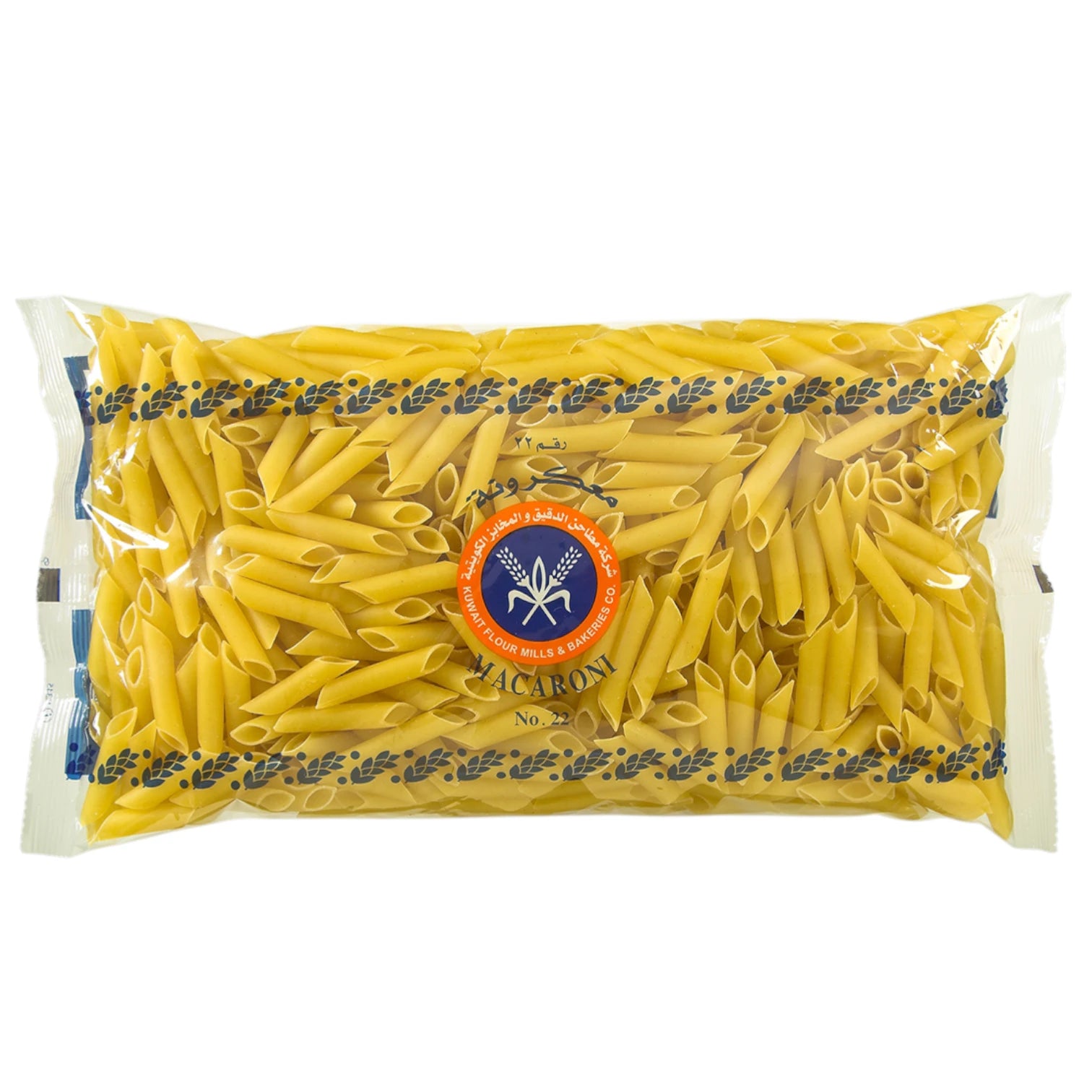 Kuwait Flour Mills Macaroni No. 22 – 500g | Premium Pasta from Kuwait | Ideal for Soups, Bakes & Everyday Meals - Damoo