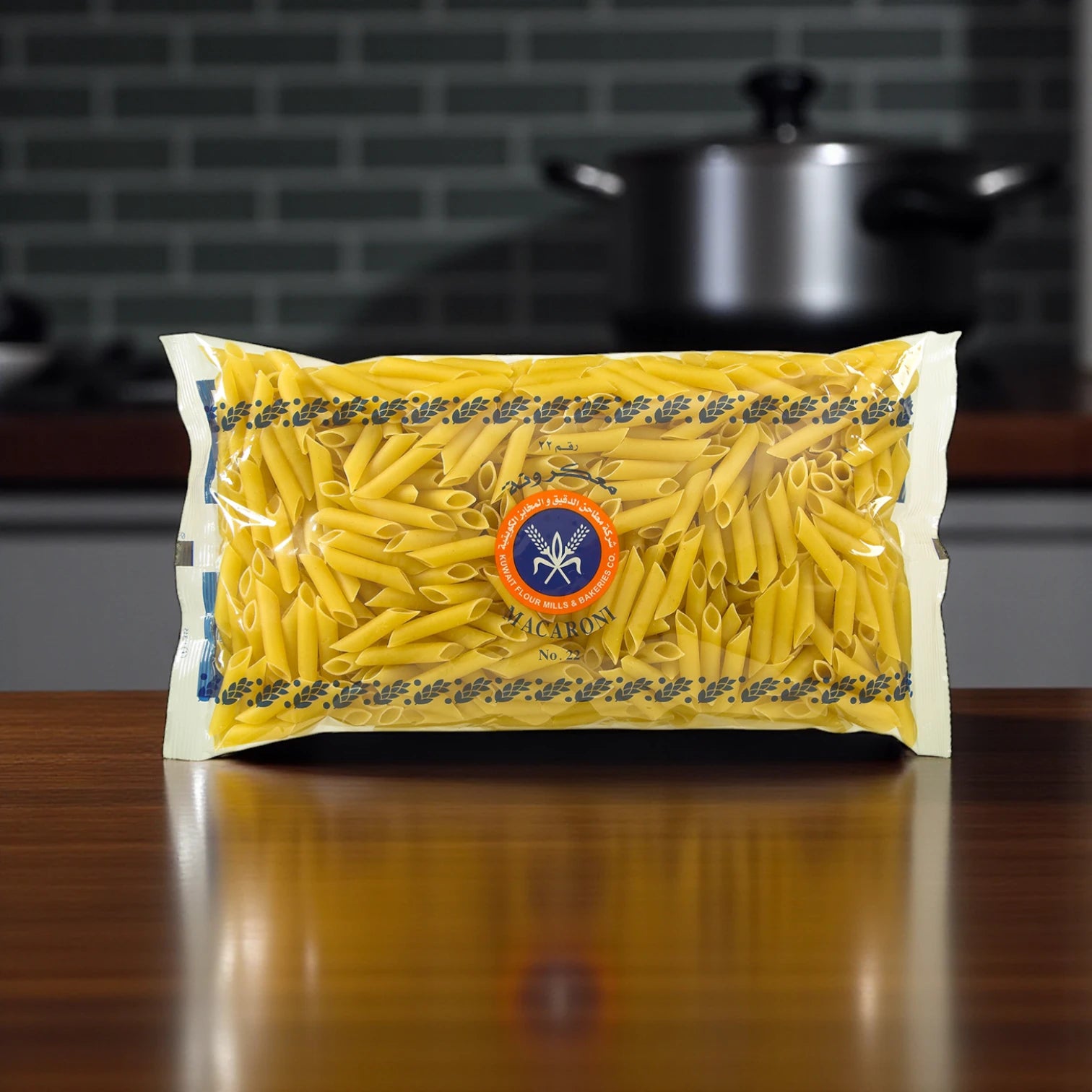 Kuwait Flour Mills Macaroni No. 22 – 500g | Premium Pasta from Kuwait | Ideal for Soups, Bakes & Everyday Meals - Damoo