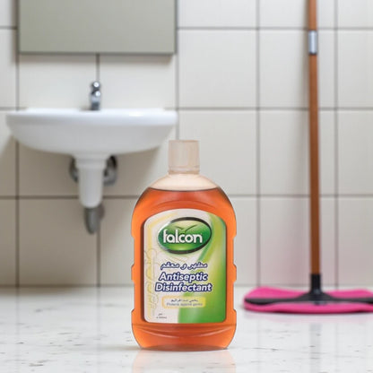 Falcon Antiseptic Disinfectant Liquid 500ml | Multi-Purpose Antibacterial Cleaner for Home, Office & Personal Hygiene – Protects Against Germs & Bacteria - Damoo