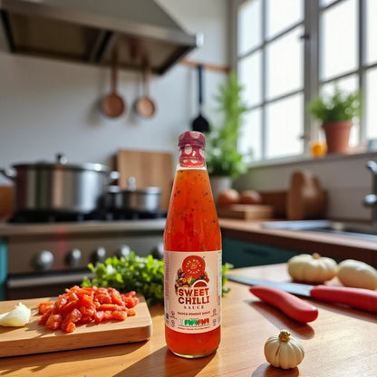 The Holy Sauce Sweet Chili Sauce 710g – Mild Spicy & Sweet Asian Dipping Sauce for Snacks, Chicken, Seafood & More | Vegan, Halal & Gluten-Free - Damoo