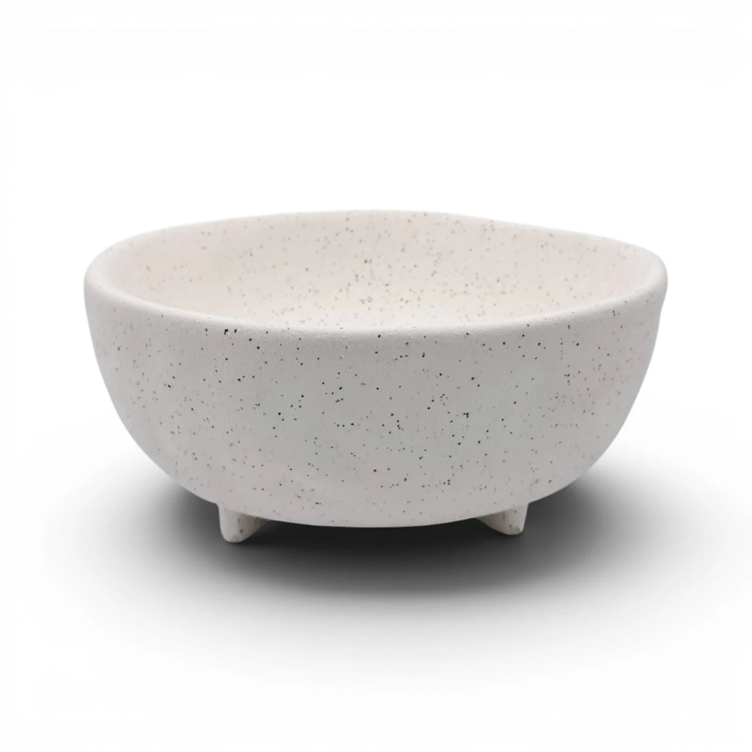 Modern Decorative Bowl with Stand, Minimalist Speckled Resin Serving Bowl for Home Décor, Multi-Purpose Fruit, Snack & Organizer Dish, Available in Different Sizes - Damoo