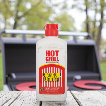 Hot Grill Premium Quality Charcoal Lighter Fluid – 473ml | Fast, Long-Lasting & Smokeless BBQ Fire Starter - Damoo