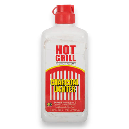 Hot Grill Premium Quality Charcoal Lighter Fluid – 473ml | Fast, Long-Lasting & Smokeless BBQ Fire Starter - Damoo