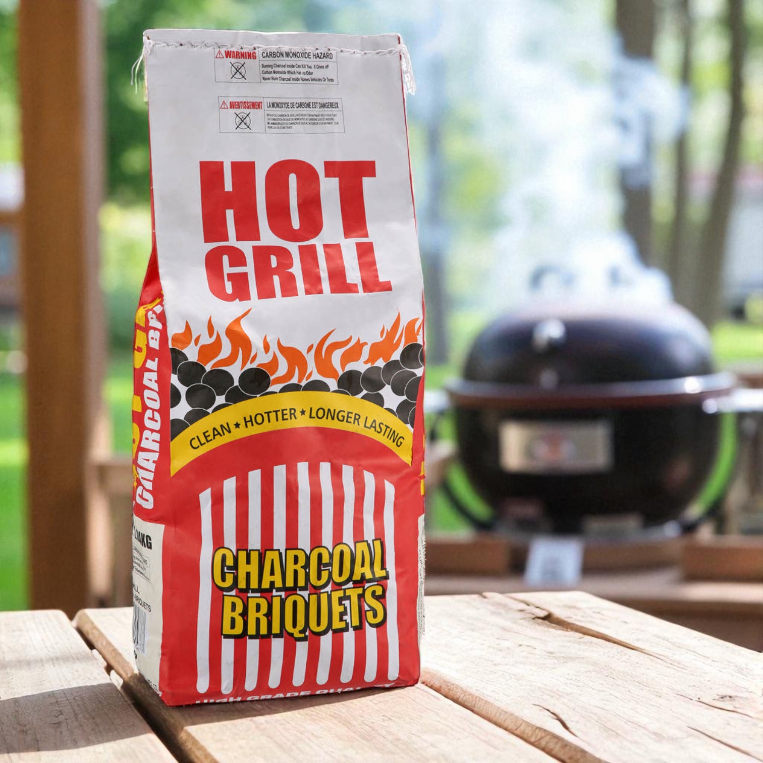 Hot Grill BBQ Charcoal Briquets 2 KG – Clean Burning, Hotter & Longer Lasting High-Grade Charcoal for Grilling & Outdoor Cooking