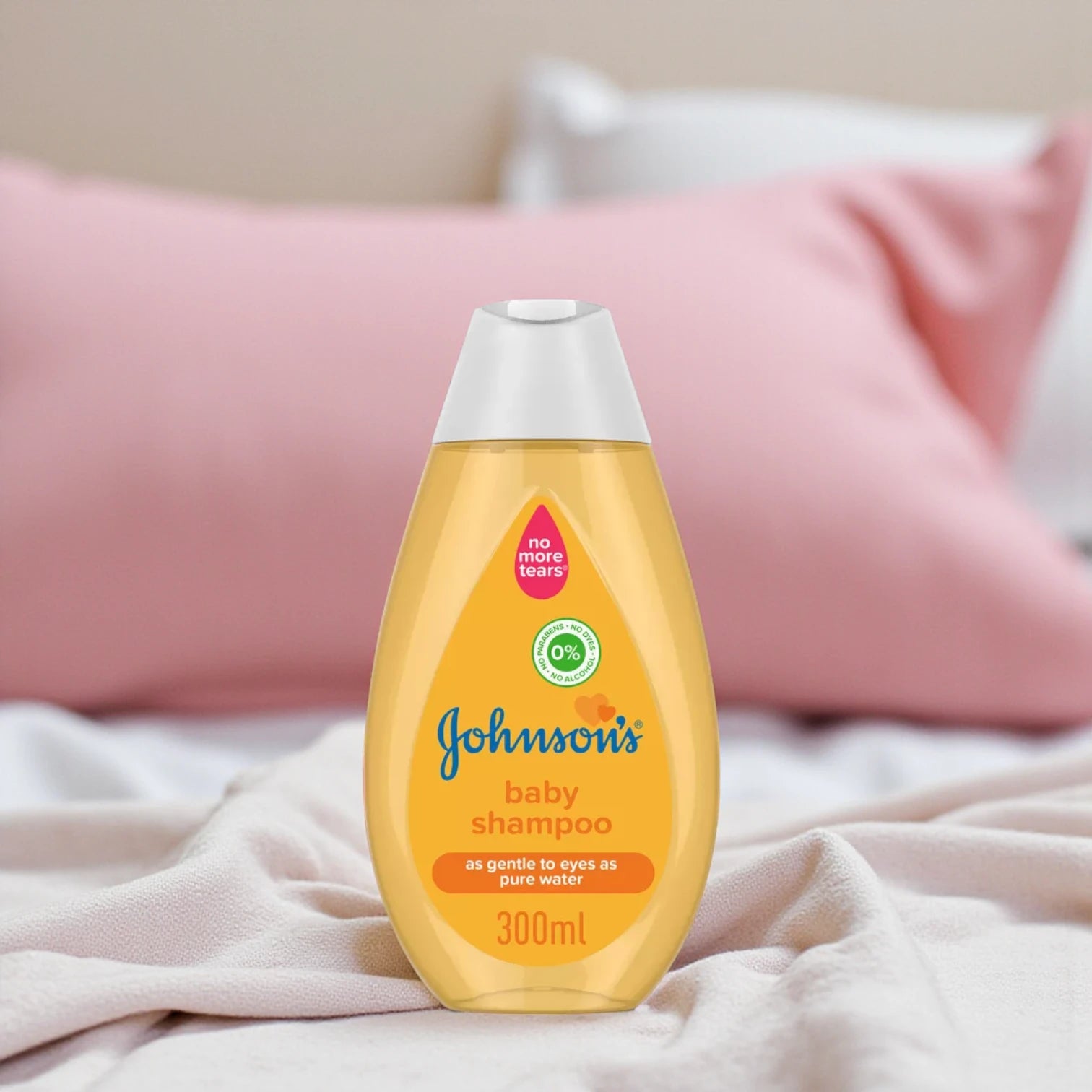 Johnson's Baby Shampoo 300ml – No More Tears Formula | Gentle, Hypoallergenic, & Tear-Free Baby Hair Cleanser - Damoo