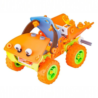Kids STEM Build & Play Construction Set – 5 in 1 Model Assembly Toy with 136 Pieces, DIY Building Kit for Children Age 5+ - Damoo