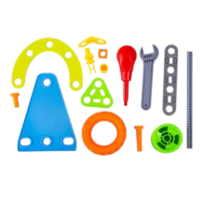 Kids STEM Build & Play Construction Set – 5 in 1 Model Assembly Toy with 136 Pieces, DIY Building Kit for Children Age 5+ - Damoo