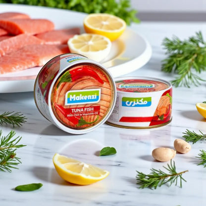 Makenzi Spicy Canned Tuna in Chili Oil – Pack of 2 x 150g | Bold & Flavorful Light Meat Tuna with Chili Oil, Ready-to-Eat Protein for Quick Meals - Damoo