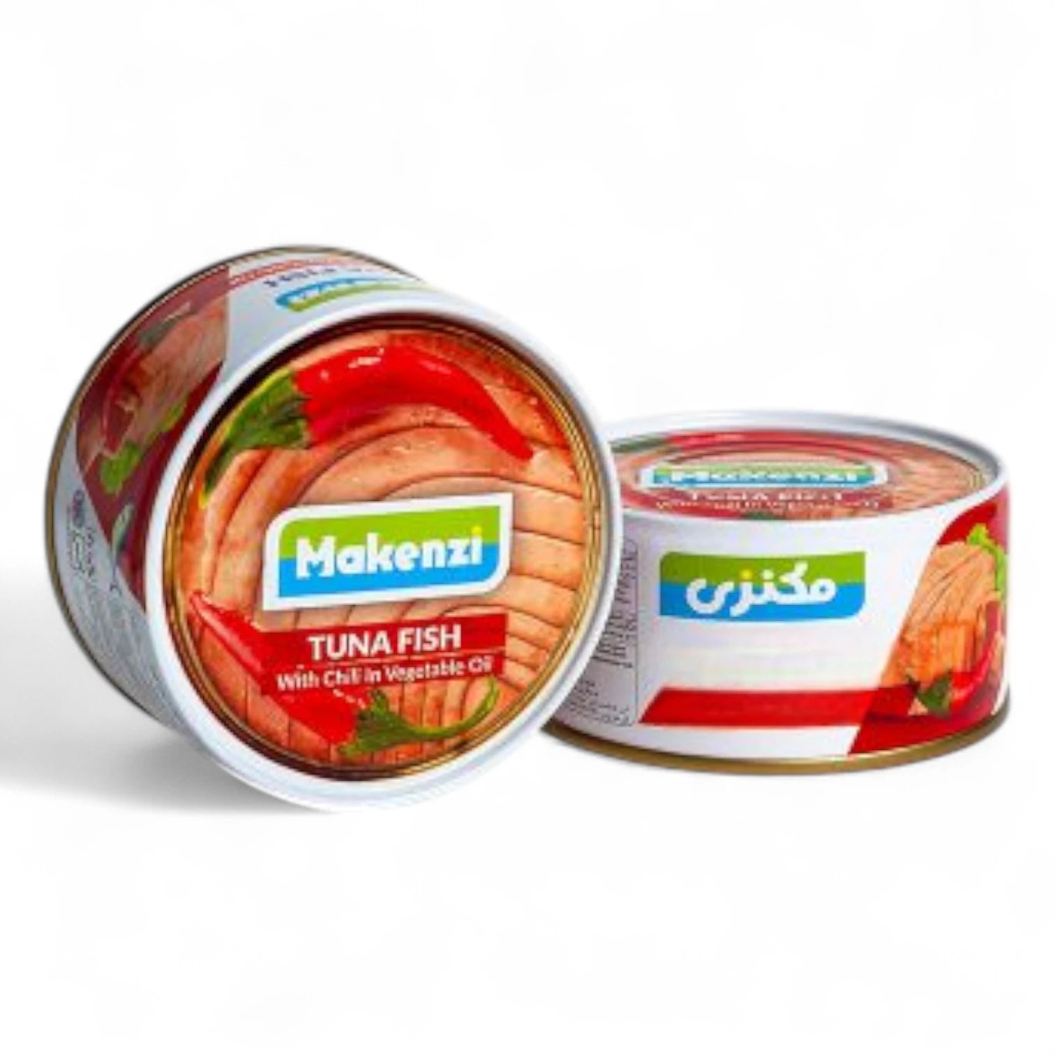Makenzi Spicy Canned Tuna in Chili Oil – Pack of 2 x 150g | Bold & Flavorful Light Meat Tuna with Chili Oil, Ready-to-Eat Protein for Quick Meals - Damoo