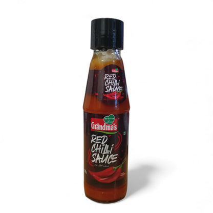 Grandma’s Red Chilli Sauce – Spicy Tangy Cooking & Dipping Sauce for Snacks, Fries & Asian Recipes | 200g Bottle - Damoo