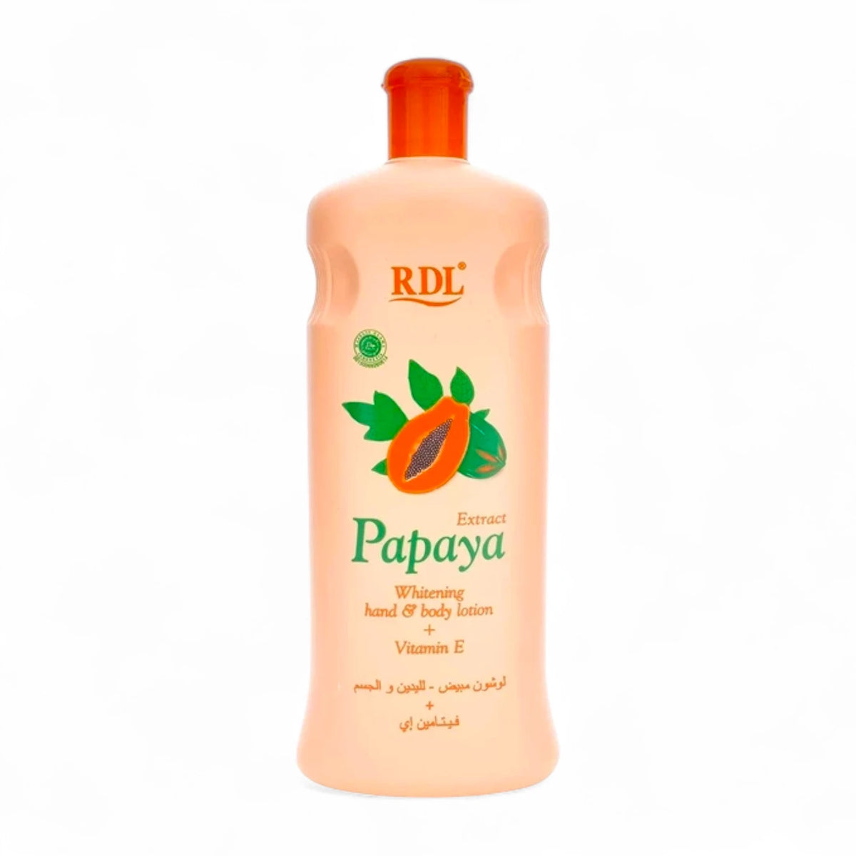 RDL Papaya Extract Whitening Hand & Body Lotion with Vitamin E – Brightening, Moisturizing & Anti-Aging Daily Skincare for Soft, Radiant Skin, 600ml - Damoo