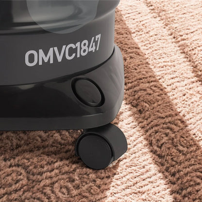 Olsenmark 2400W Powerful Wet & Dry Drum Vacuum Cleaner with 21L Extra-Large Dust Bag, Strong Suction & Blower Function, Anti-Rust Metal Body, Flexible Hose with Airflow Control, Low Noise Operation - OMVC1847 - Damoo